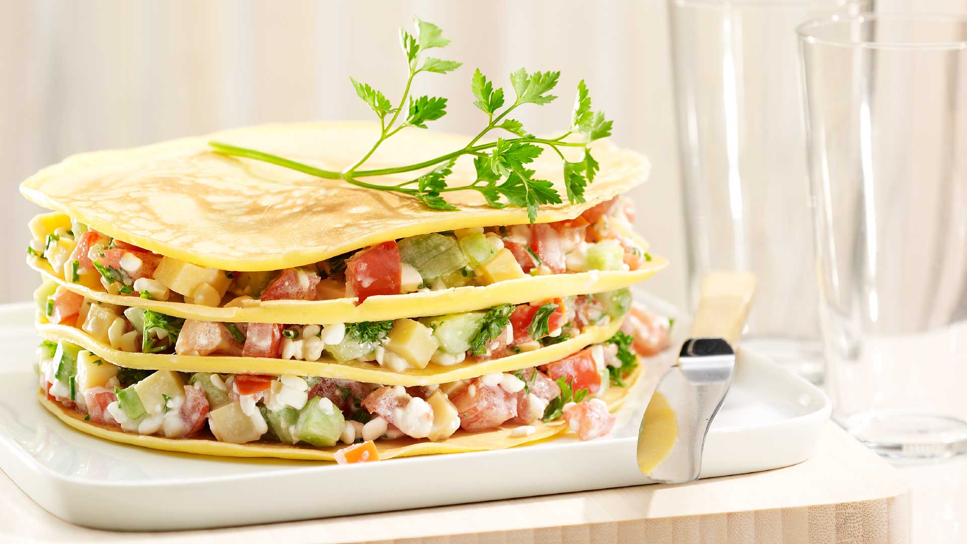 Omelette cake - Emmentaler AOP Switzerland