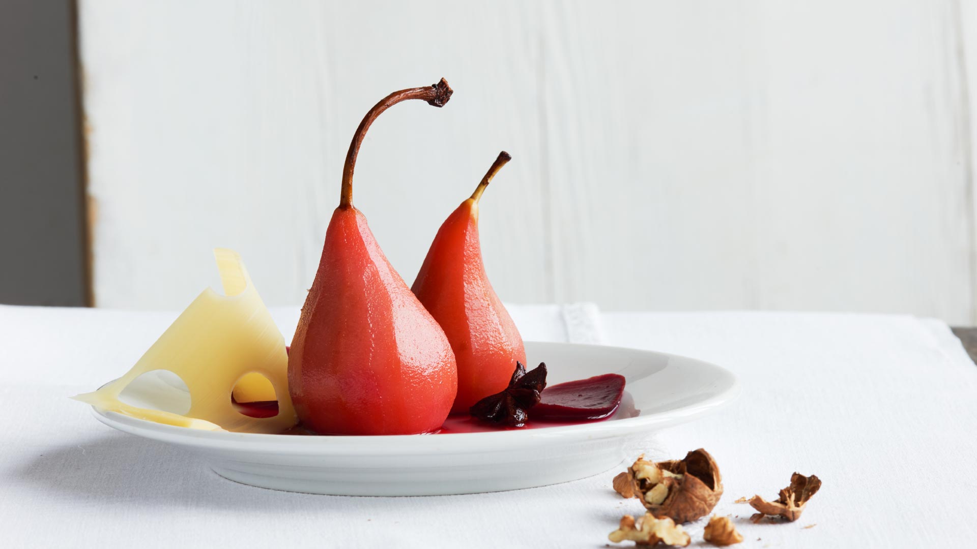 Poached honey pears - Emmentaler AOP Switzerland